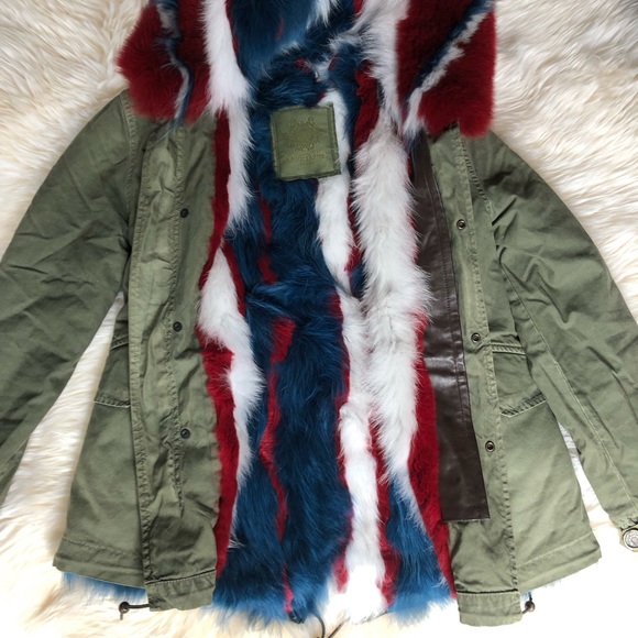 Mr & Mrs Italy fur lined parka jacket coat XS - Picture 7 of 10